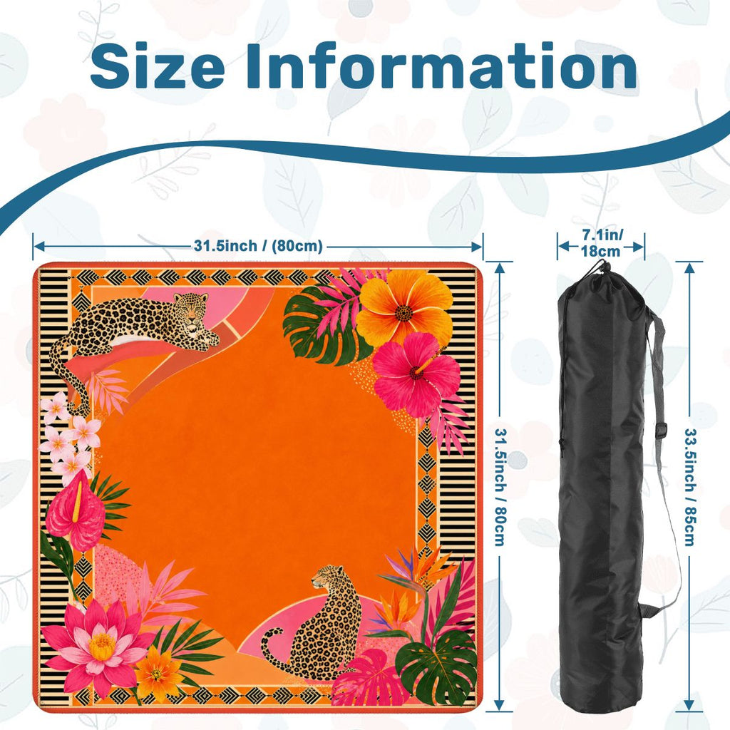 Tropical Leopard Mahjong Mat
