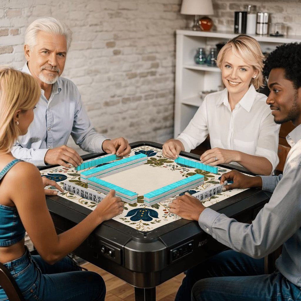 Scandinavian Floral Mahjong Mat