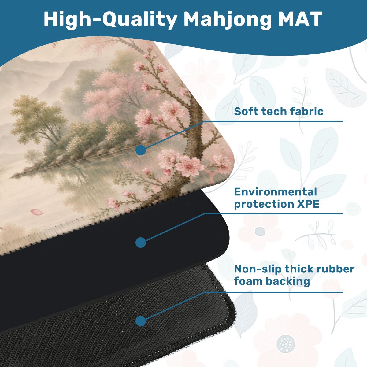 Cherry Blossom Mahjong Mat