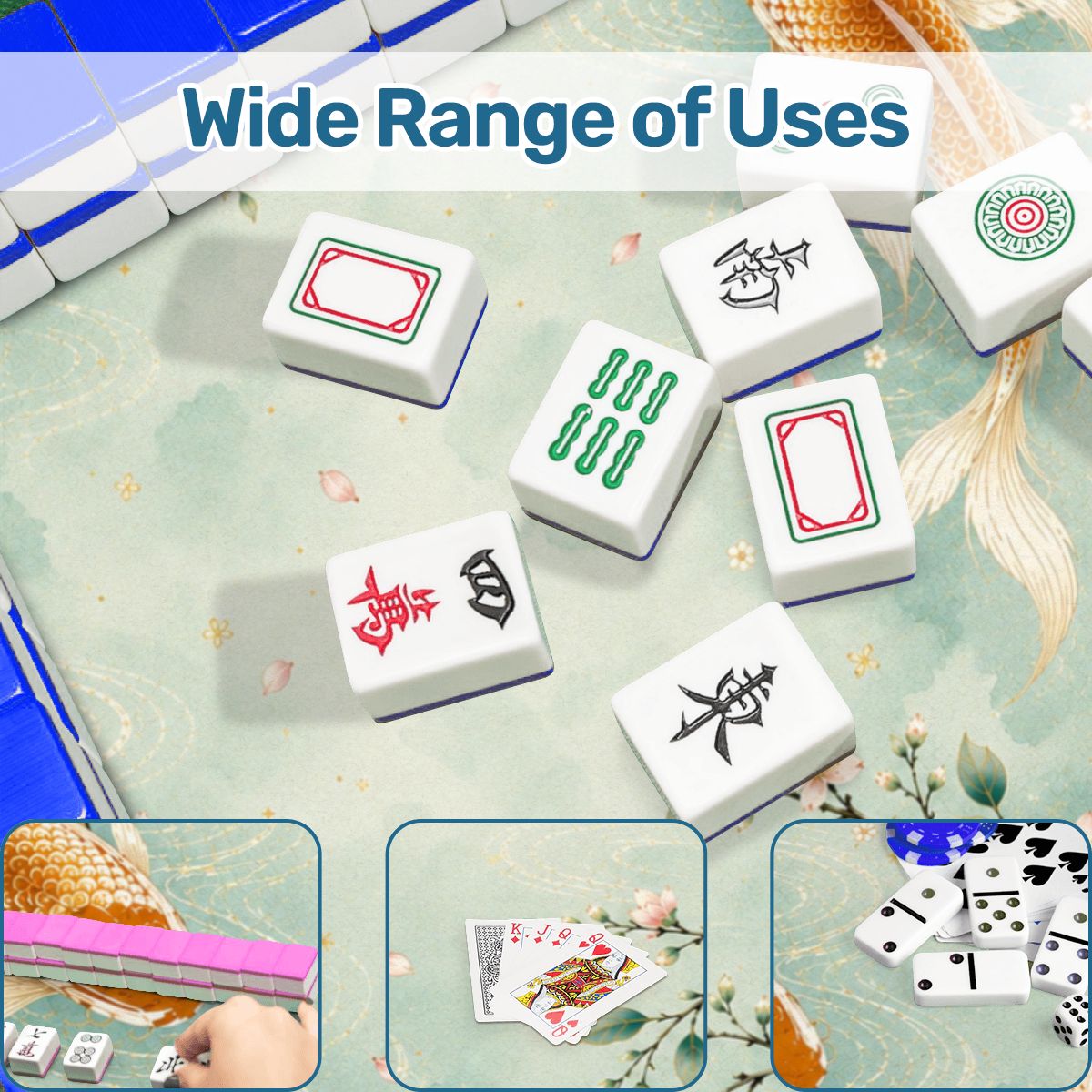 Koi Fish Mahjong Mat