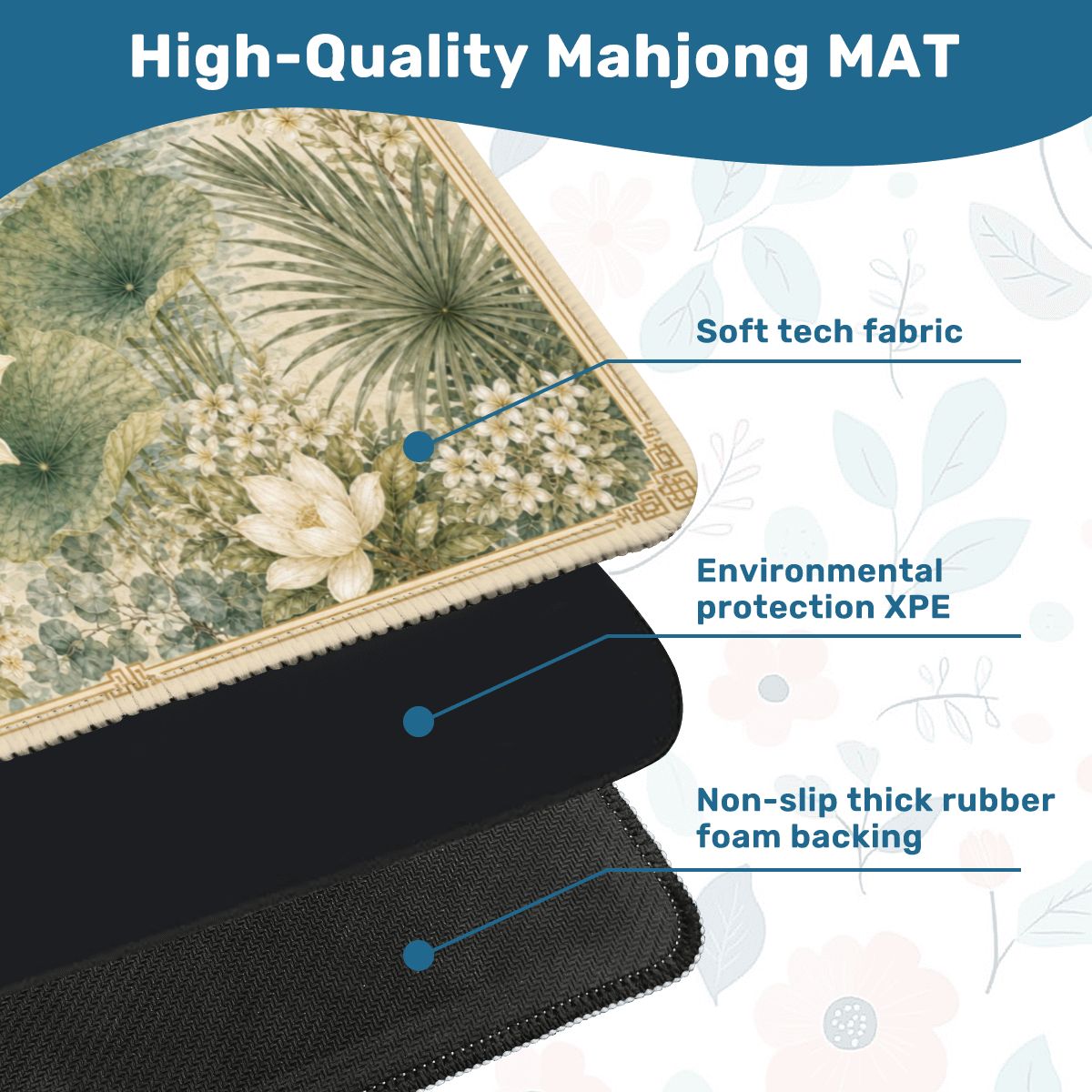 Lotus Mahjong Mat