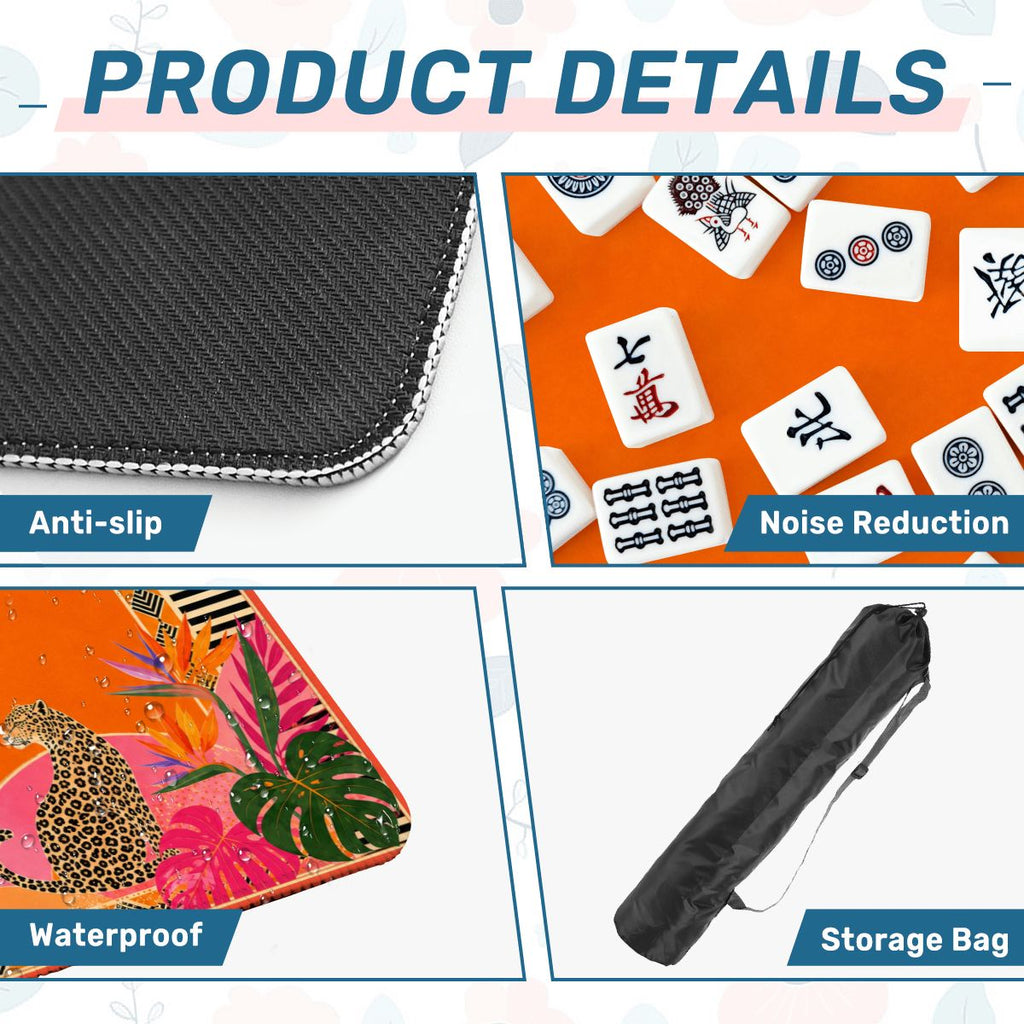 Tropical Leopard Mahjong Mat