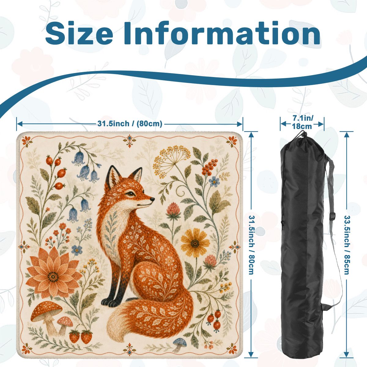 Fox Mahjong Mat