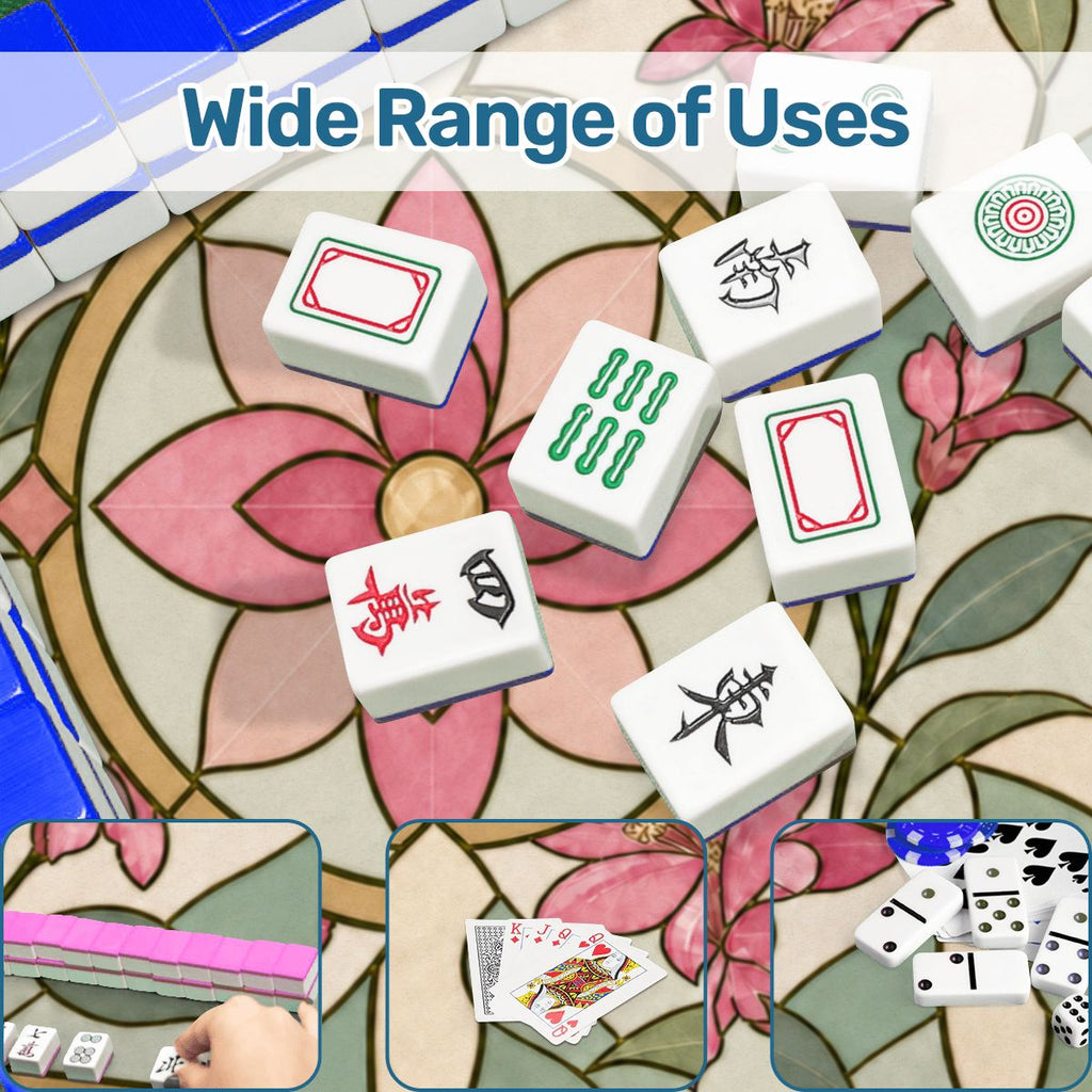 Pink Floral Mahjong Mat