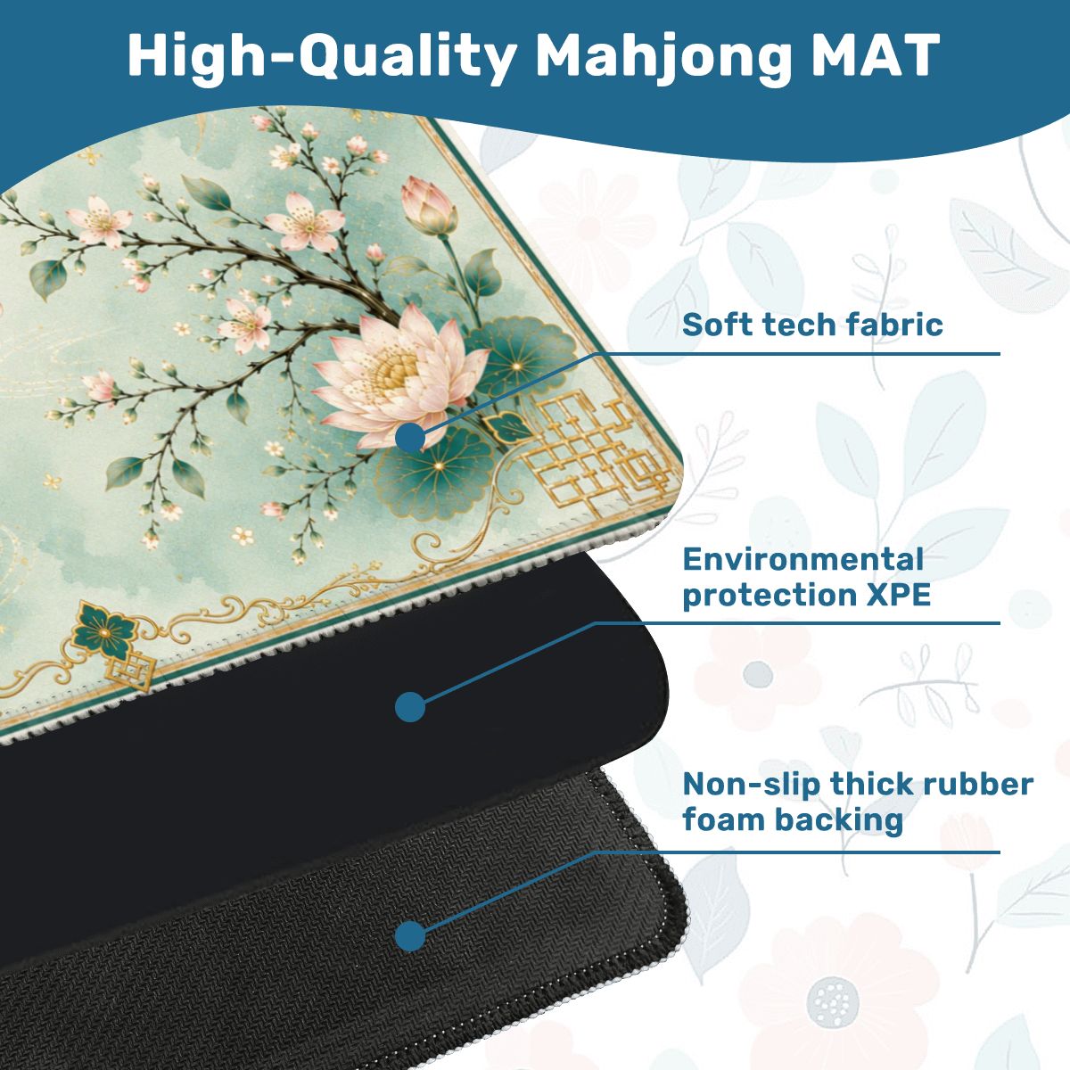 Koi Fish Mahjong Mat