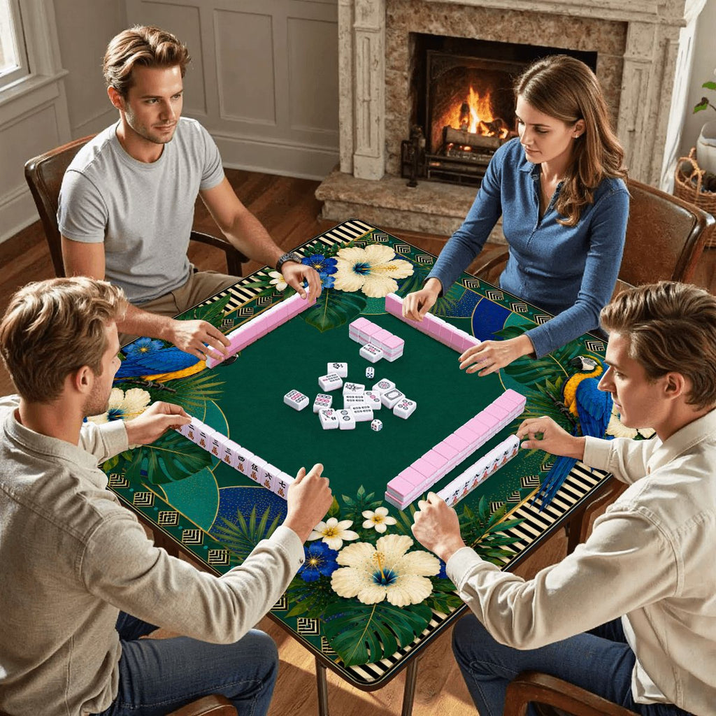 Tropical Parrot Mahjong Mat