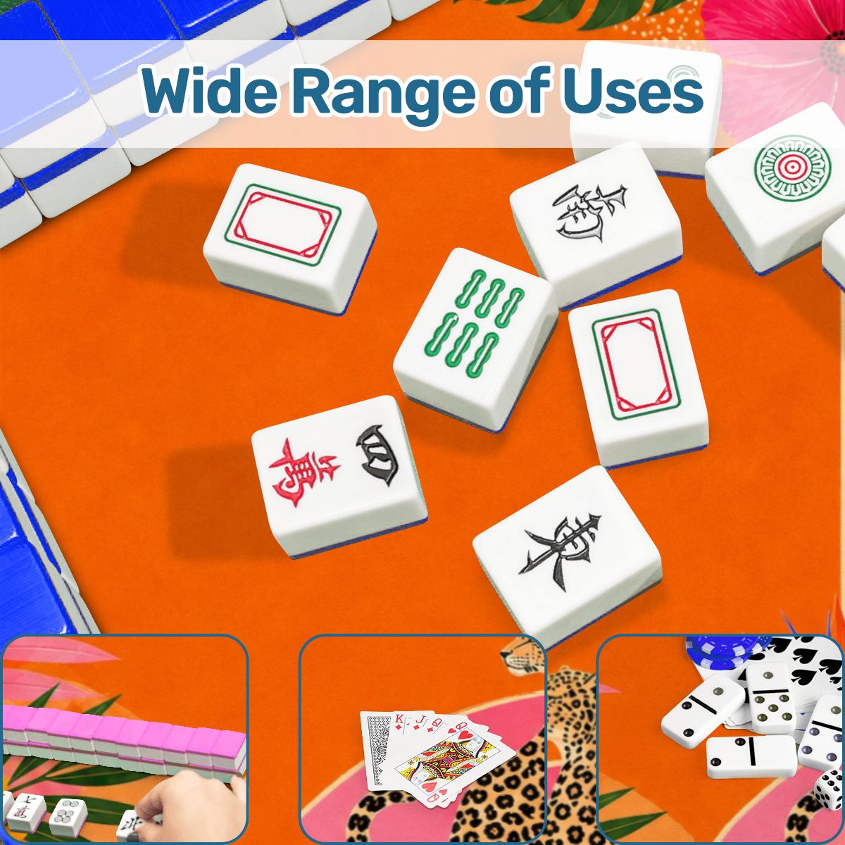 Tropical Leopard Mahjong Mat