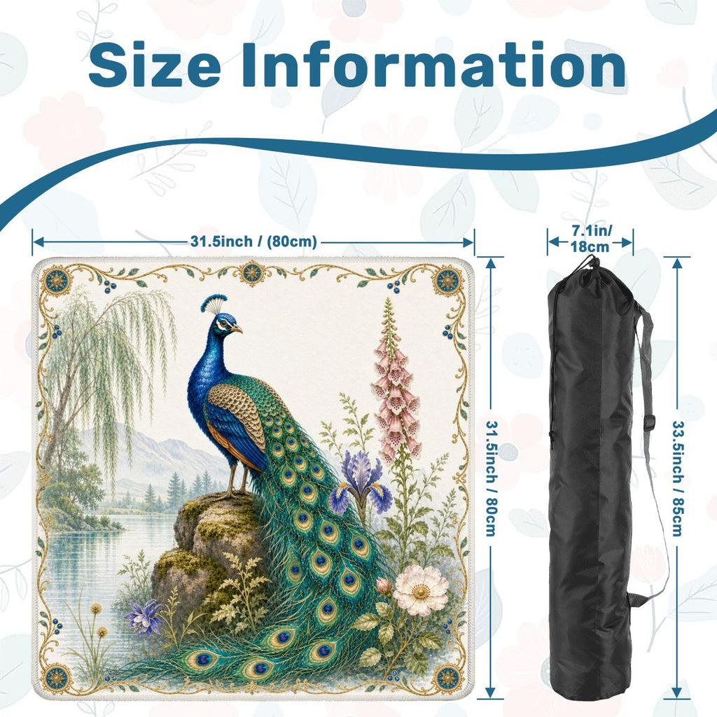 Peacock Mahjong Mat
