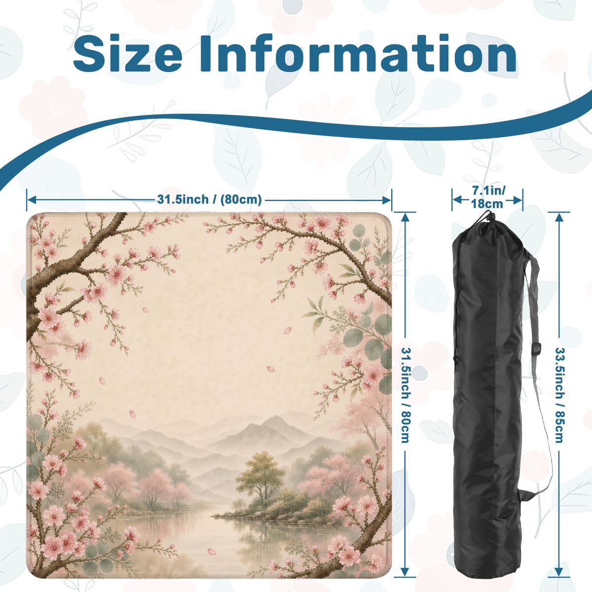 Cherry Blossom Mahjong Mat