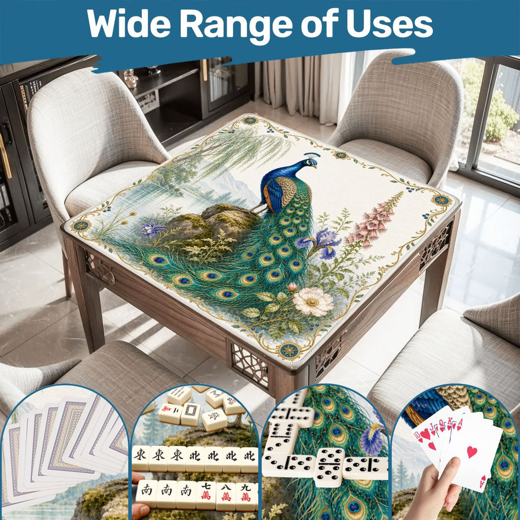 Peacock Mahjong Mat
